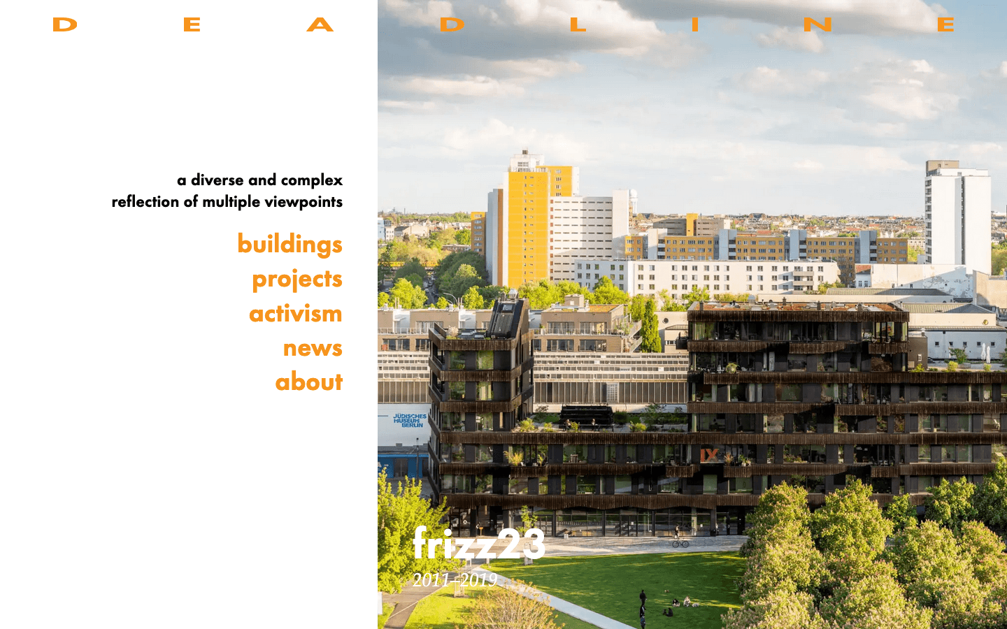 Desktop view: Deadline Architects