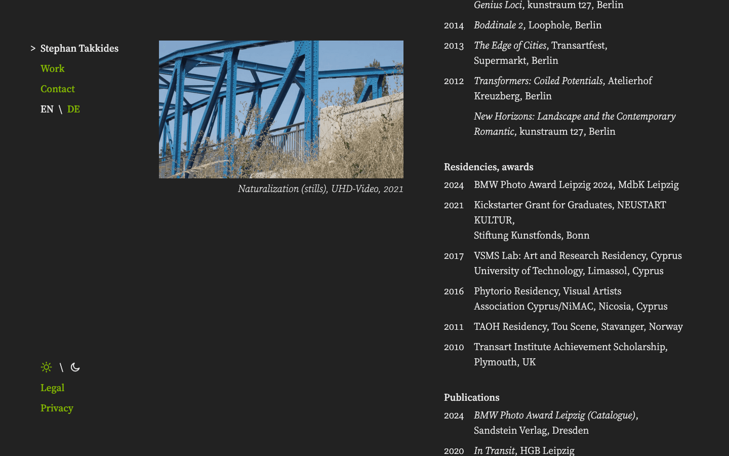 Desktop view: Stephan Takkides