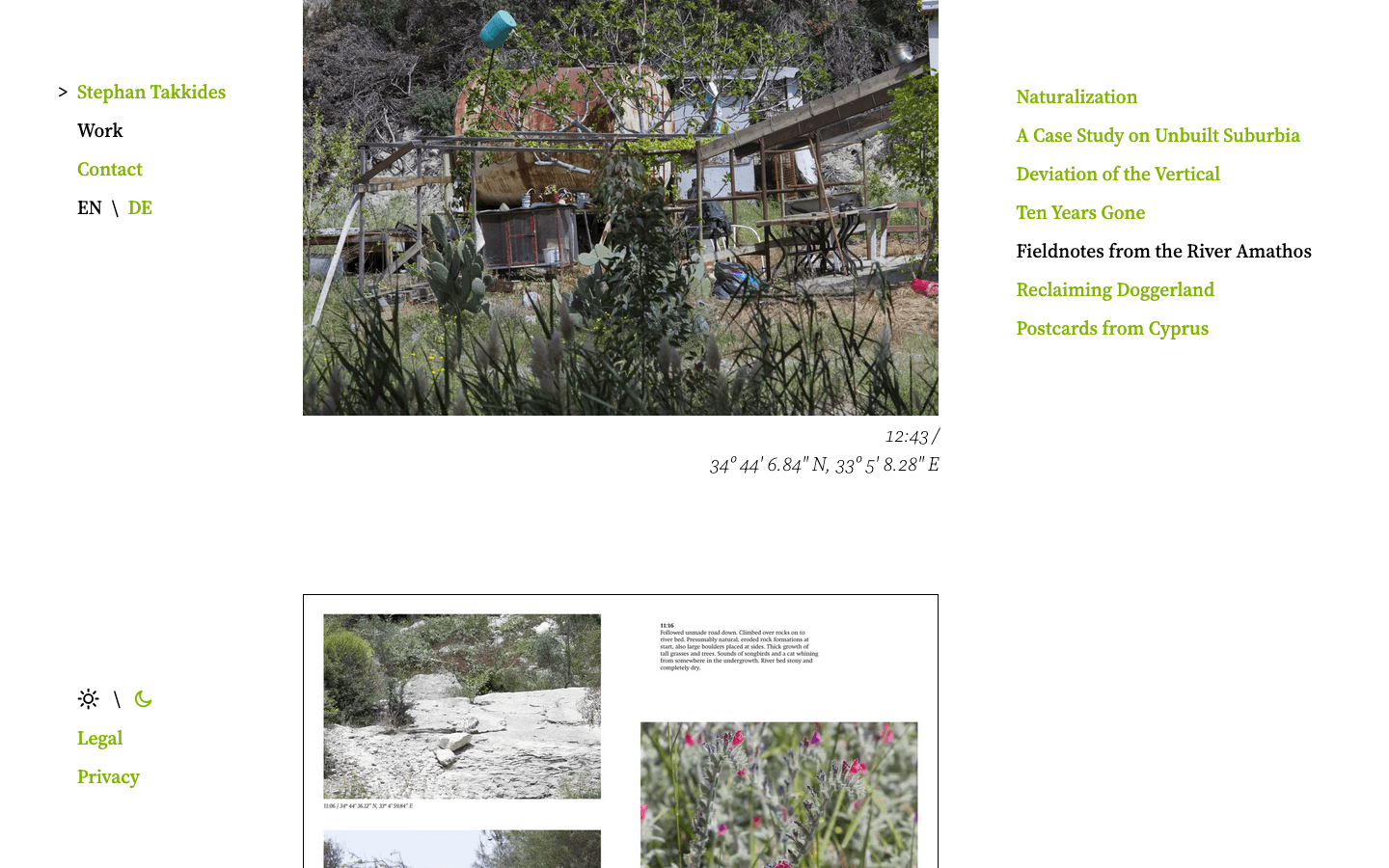 Desktop view: Stephan Takkides