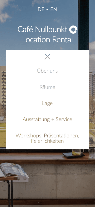 Mobile view: Café Nullpunkt