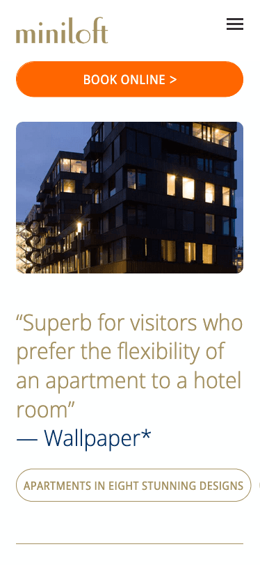 Mobile view: Miniloft Apartment Hotel